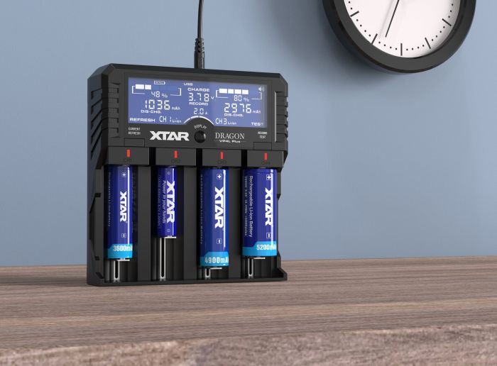 Зарядний пристрiй XTAR VP4L Plus Dragon