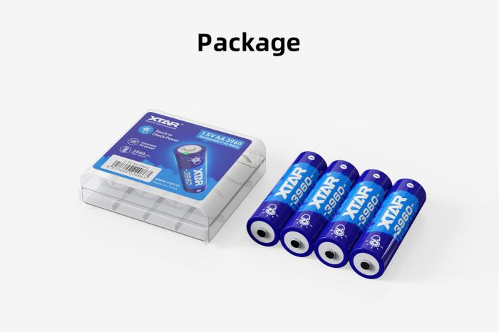 Акумулятор XTAR AA/HR06 Li-ion 2500 mAh 4 шт.