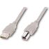 Кабель Atcom USB - USB Type-B V 2.0 (M/M), 0.8 м, Ferrite, білий (6152) пакет 