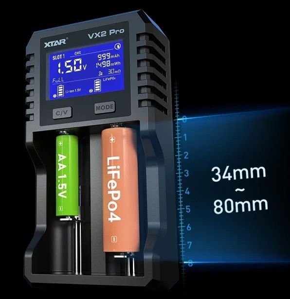 Зарядний пристрiй XTAR VX2 Pro